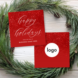 Happy Holidays Mini Business Holiday Card Mitteilungskarte