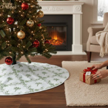 Happy Holidays Mistletoe Christmas Floral