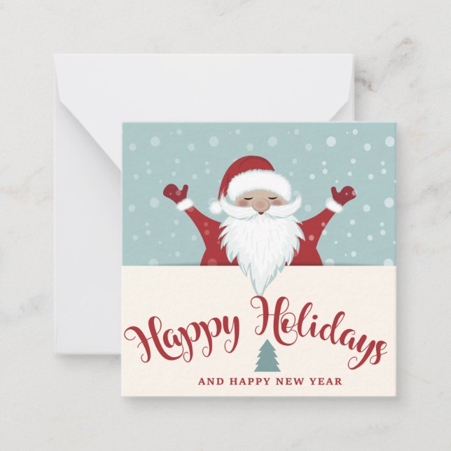 Happy Holidays Mitteilungskarte (Vorderseite)