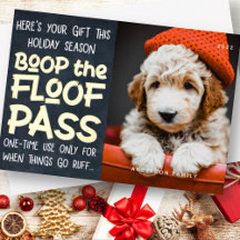 Happy Holidays Modern Funny Pet Custom Foto
