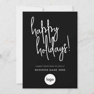 Happy Holidays Modernes Minimales Business Feiertagskarte