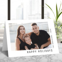 Happy Holidays Modernes Minimalistisches einfaches