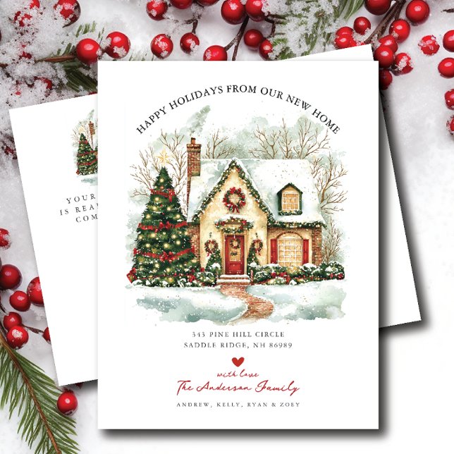 Happy Holidays Moving Ankündigung (Von Creator hochgeladen)