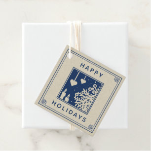 Happy Holidays   Name hinzufügen Geschenkanhänger