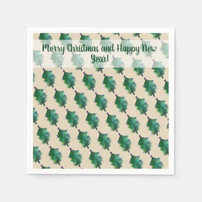 Happy Holidays Napkins Serviette (Vorderseite)
