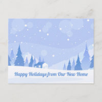 Happy Holidays Neue Zuhause Änderung der Anschrift