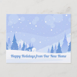 Happy Holidays Neue Zuhause Änderung der Anschrift Postkarte