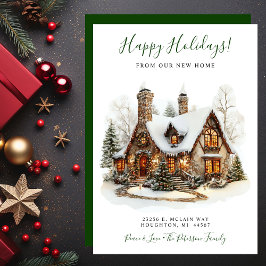 Happy Holidays Neue Zuhause Moving Ankündigung