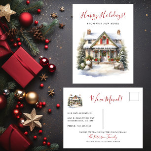 Happy Holidays Neue Zuhause Moving Ankündigungspostkarte