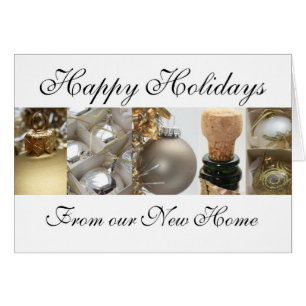Happy Holidays - New Address Christmas Card