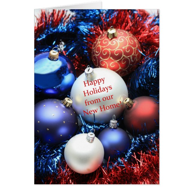 Happy Holidays - New Address Christmas Card (Vorne)