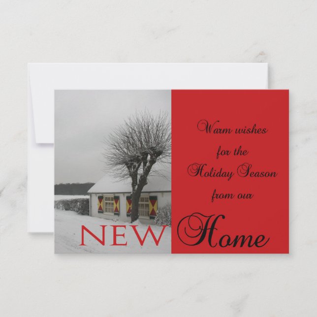 Happy Holidays - New Address Christmas Card Einladung (Vorderseite)