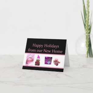 Happy Holidays - New Address Christmas Card Feiertagskarte
