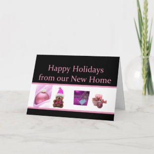 Happy Holidays - New Address Christmas Card Feiertagskarte