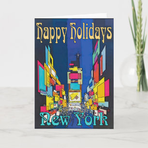 Happy Holidays New York Feiertagskarte