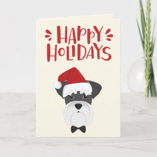 Happy Holidays - Niedlich Schnauzer Weihnachten
