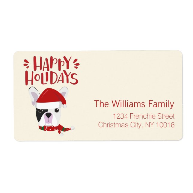 Happy Holidays - Niedliche französische Bulldogge  (Vorne)