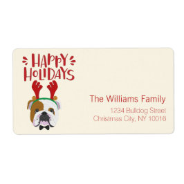 Happy Holidays - Niedlicher englischer Bulldog - W