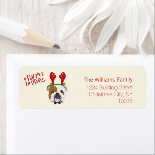 Happy Holidays - Niedlicher englischer Bulldog - W