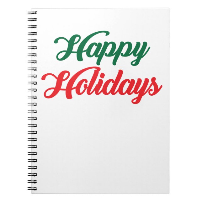 HAPPY HOLIDAYS NOTIZBLOCK (Vorderseite)