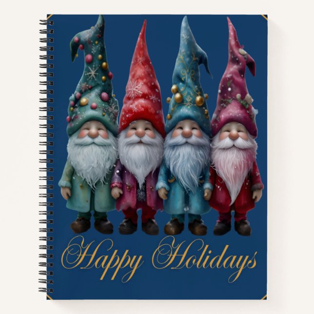 Happy Holidays Notizbuch (Vorderseite)