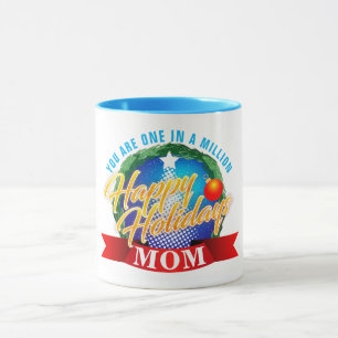Happy Holidays / One in a Million MAMAS (Ihr Text) Tasse