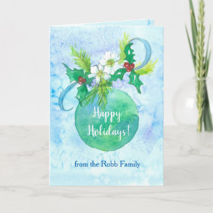 Happy Holidays Ornament von allen uns Individuelle Karte