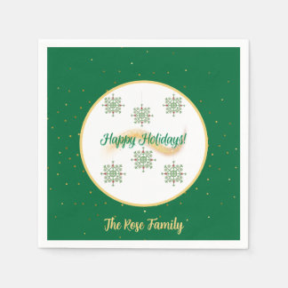 Happy Holidays Paper Napkin Serviette