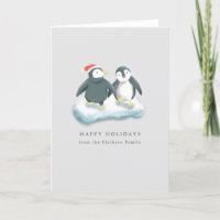 Happy Holidays Penguins Weihnachten