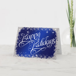 Happy Holidays PERSONALISIERT Atemberaubend Royal  Feiertagskarte