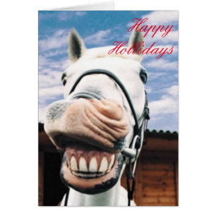 Happy Holidays Pferdekarten