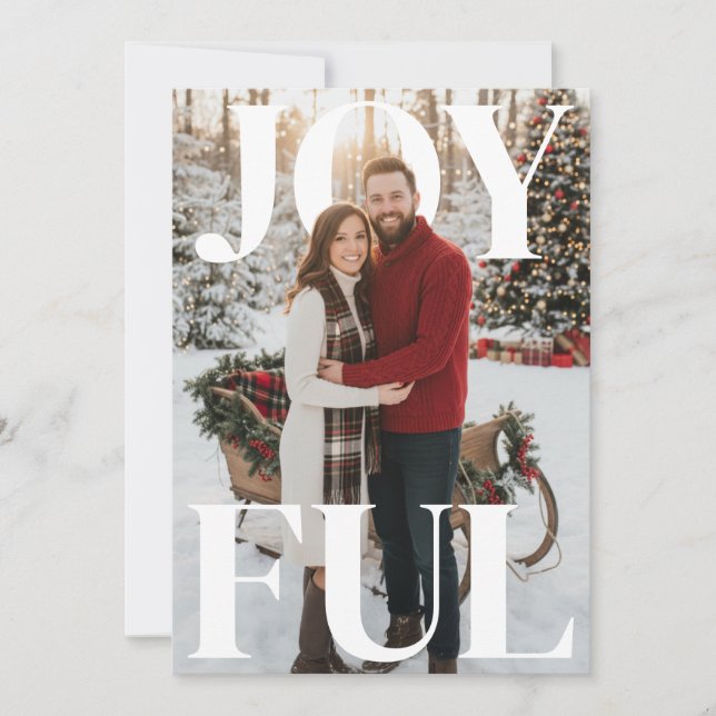 Happy Holidays PhotoPop Card Feiertagskarte (Vorderseite)