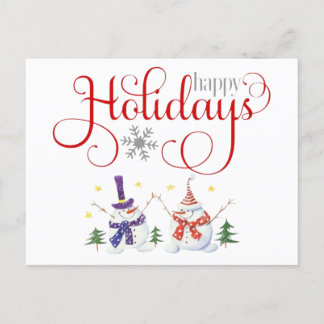 Happy Holidays Postcard Feiertagspostkarte