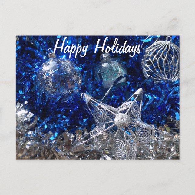 Happy Holidays Postcard Feiertagspostkarte (Vorderseite)