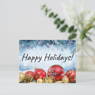 Happy Holidays Postcard Feiertagspostkarte