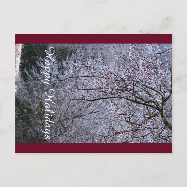 Happy Holidays Postcard Feiertagspostkarte (Vorderseite)
