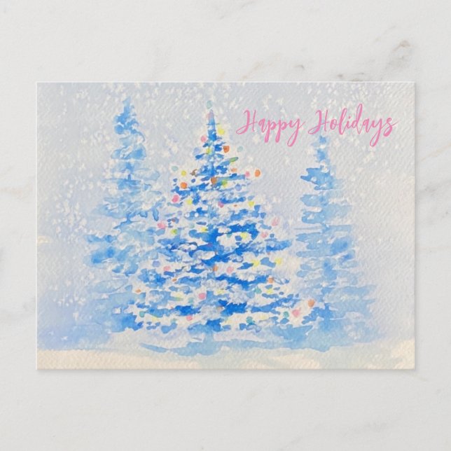 Happy Holidays Postcard Postkarte (Vorderseite)