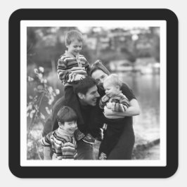 Happy Holidays Quadratischer Aufkleber