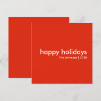 Happy Holidays | Red Modern Stilvolle Weihnachten