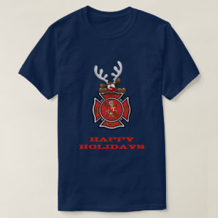 Happy Holidays Rentier Tremont Feuerwehr T-Shirt