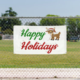Happy Holidays Rentier Weihnachtsskript Banner