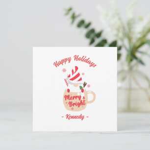 Happy Holidays - Rosa Tasse Hot Cocoa Merry & Brig