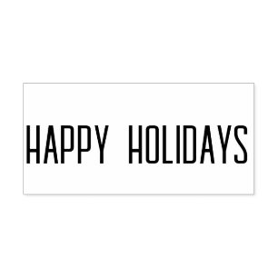 Happy Holidays Rubber Briefmarke Gummistempel