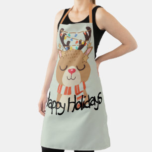 Happy Holidays Rudolph Schürze