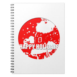 Happy Holidays - Santa Claus - Notizblock