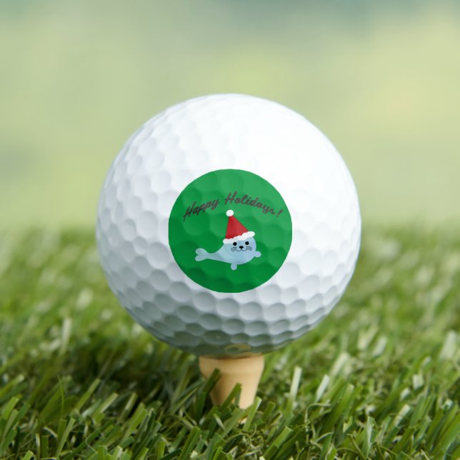 Happy Holidays Santa Siegel Golfball (Insitu T-Shirt)