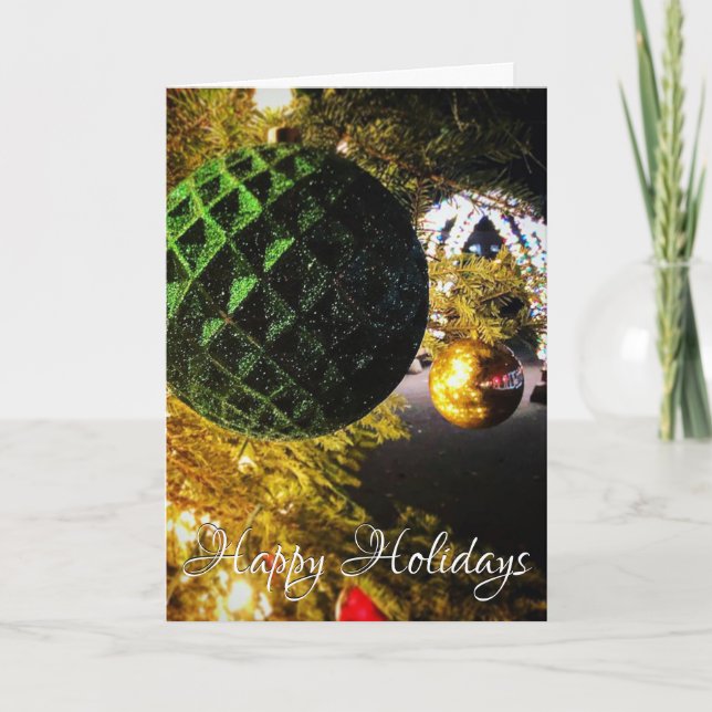 Happy Holidays Scene Feiertagskarte (Vorderseite)