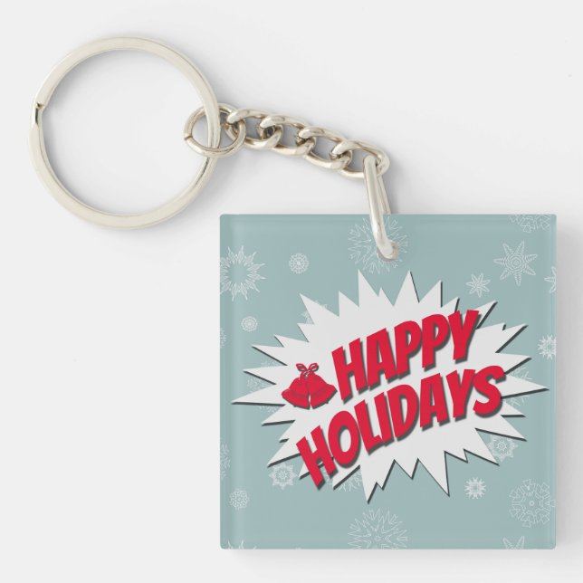 Happy Holidays Schlüsselanhänger (Vorderseite)