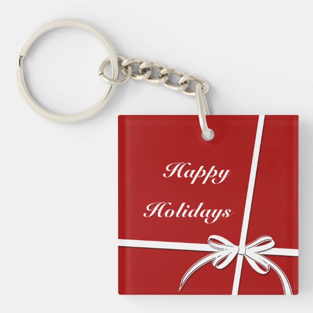 Happy Holidays Schlüsselanhänger (Vorderseite)
