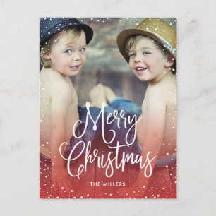 Happy Holidays Schnee Weihnachten Foto RED
